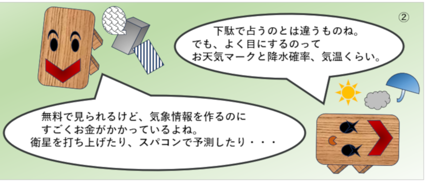 気象情報を作るのには多くの費用がかかっています